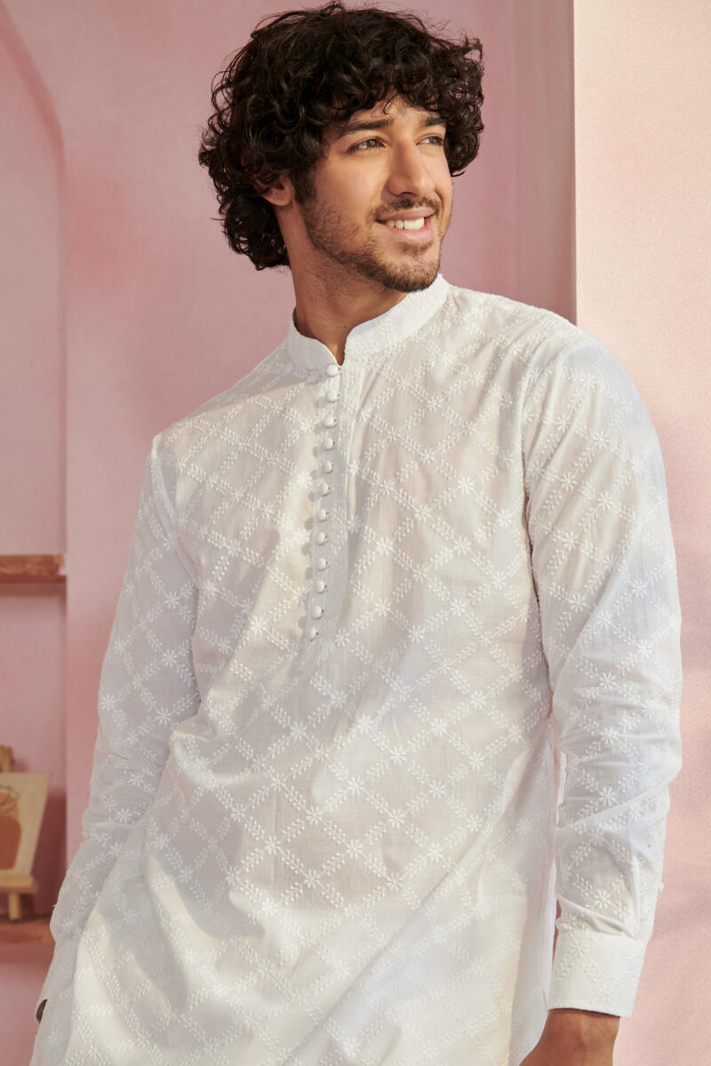 Artisan crafting embroidery design